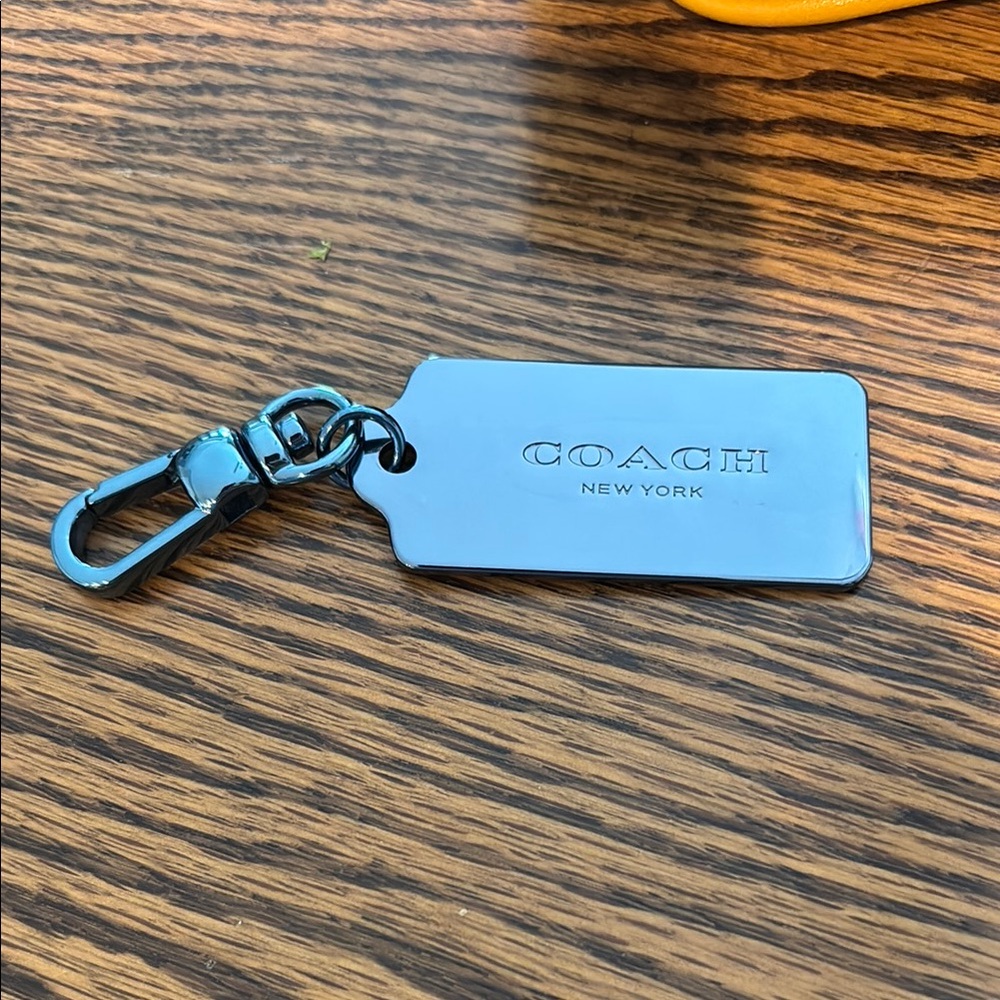 Coach Blue Keychain